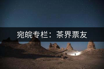 宛皖專欄：茶界票友