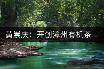 黃崇慶:開創(chuàng)漳州有機(jī)茶先河