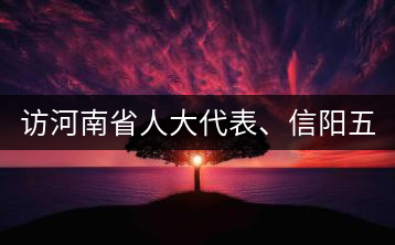 訪河南省人大代表、信陽五岳集團(tuán)董事長胡鎮(zhèn)——茶鄉(xiāng)亦飄茶油香