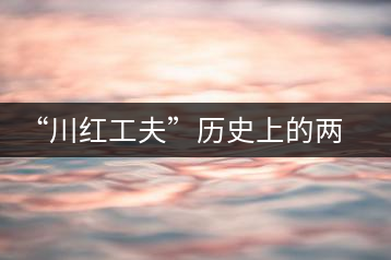 “川紅工夫”歷史上的兩次獻(xiàn)禮