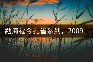 勐海福今孔雀系列，2009年尊享青餅