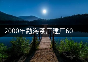 2000年勐海茶廠建廠60周年紀(jì)念餅開湯品鑒