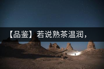 【品鑒】若說熟茶溫潤，怎可少了那玖香？