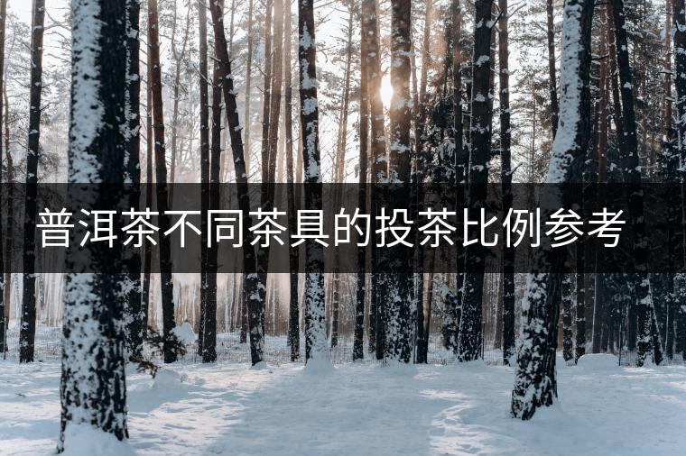 普洱茶不同茶具的投茶比例參考 ？