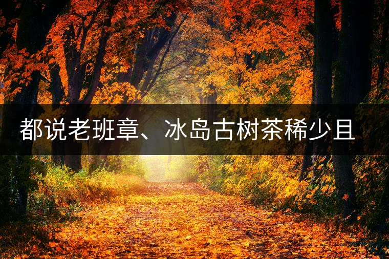 都說老班章、冰島古樹茶稀少且貴，那為什么你能輕易買到都說老班章、冰島古樹茶稀少且貴，那為什么你能輕易買到