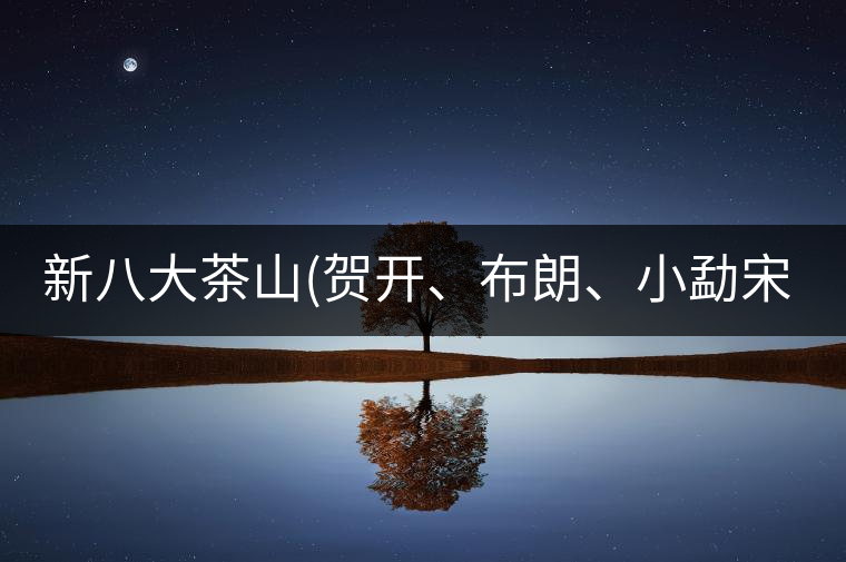 新八大茶山(賀開、布朗、小勐宋、巴達(dá))講解二新八大茶山（賀開、布朗、小勐宋、巴達(dá)）講解二