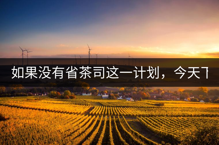 如果沒有省茶司這一計劃，今天下關茶廠的地位，或許...如果沒有省茶司這一計劃，今天下關茶廠的地位，或許高于勐海茶廠