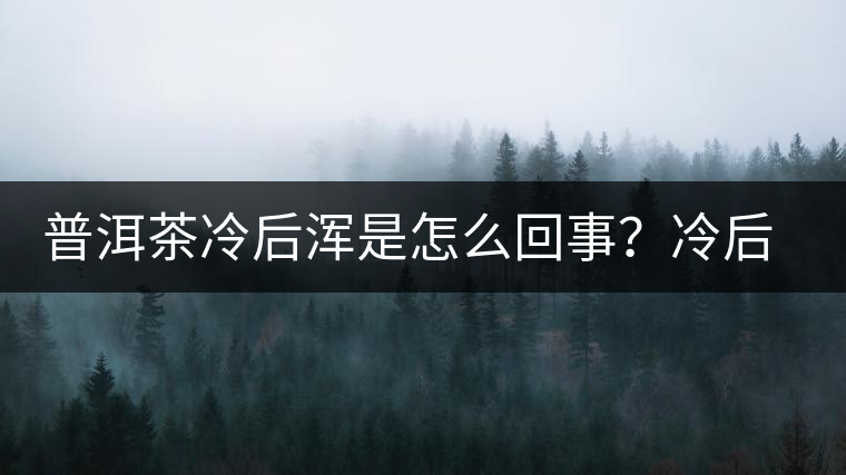 普洱茶冷后渾是怎么回事？冷后渾的普洱茶品質(zhì)好不好？