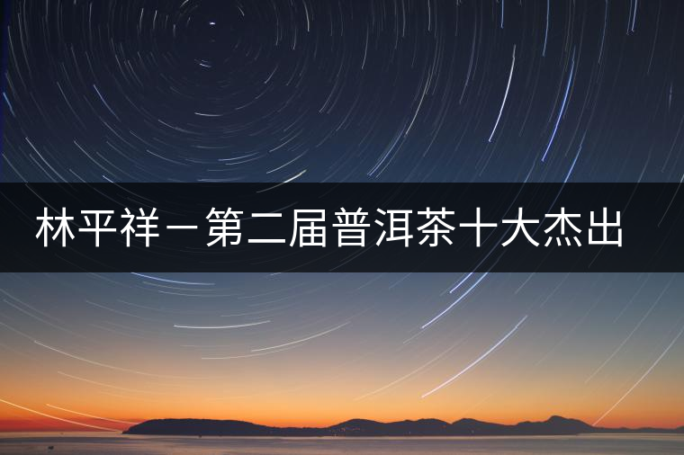 林平祥-第二屆普洱茶十大杰出人物介紹 林平祥-第二屆普洱茶十大杰出人物介紹