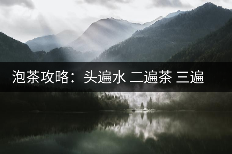 泡茶攻略:頭遍水 二遍茶 三遍四遍是精華 泡茶攻略:頭遍水 二遍茶 三遍四遍是精華