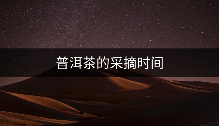 普洱茶的采摘時(shí)間 普洱茶的采摘時(shí)間