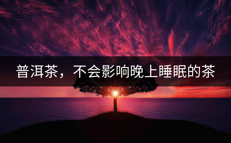 普洱茶，不會影響晚上睡眠的茶