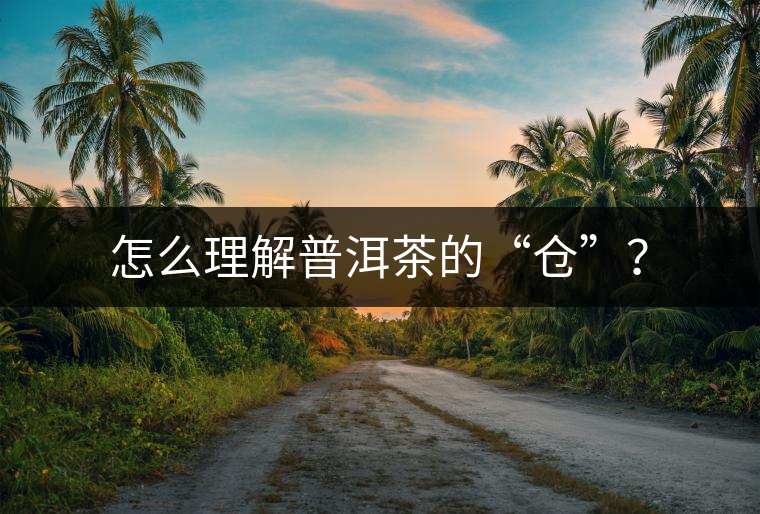 怎么理解普洱茶的“倉”？