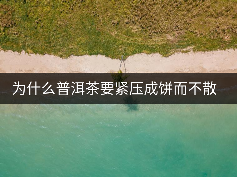 為什么普洱茶要緊壓成餅而不散存呢？