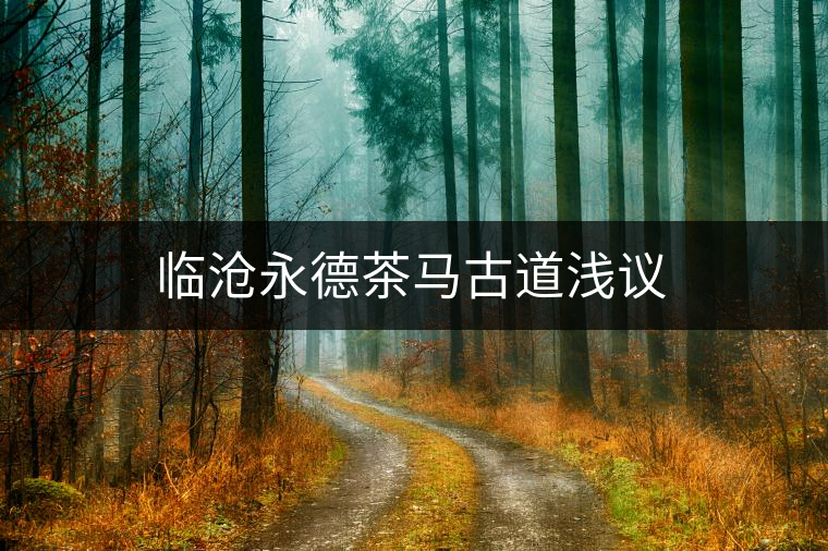 臨滄永德茶馬古道淺議