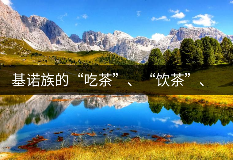 基諾族的“吃茶”、“飲茶”、“喝茶”與“敬茶”