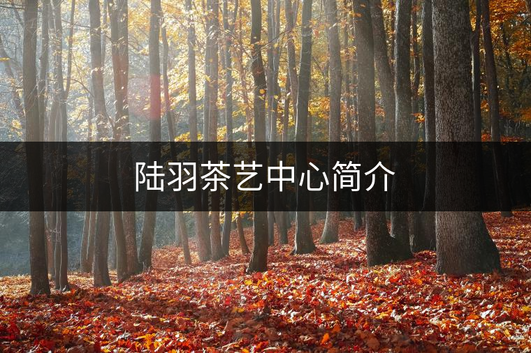 陸羽茶藝中心簡(jiǎn)介 陸羽茶藝中心簡(jiǎn)介