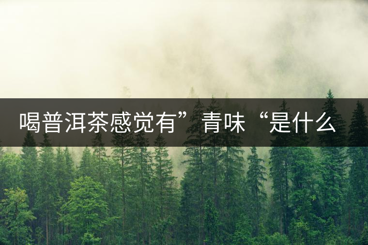 喝普洱茶感覺有”青味“是什么原因？