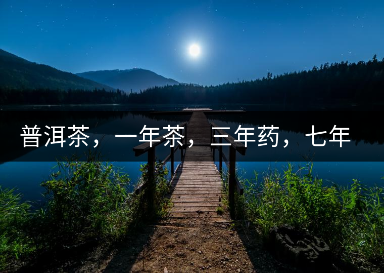 普洱茶，一年茶，三年藥，七年寶