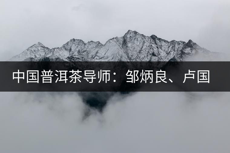 中國普洱茶導(dǎo)師：鄒炳良、盧國齡