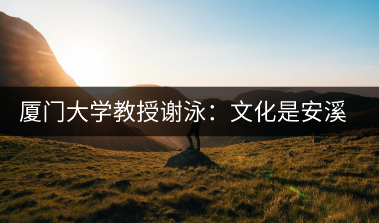 廈門大學教授謝泳:文化是安溪鐵觀音的筋骨 廈門大學教授謝泳:文化是安溪鐵觀音的筋骨