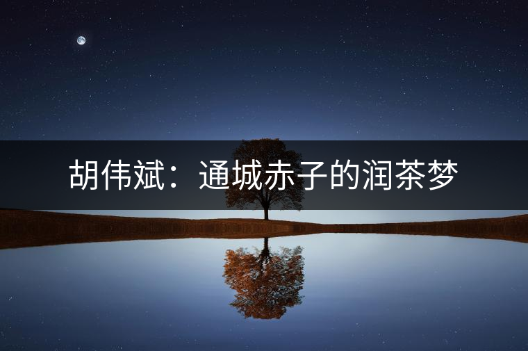 胡偉斌:通城赤子的潤茶夢 胡偉斌:通城赤子的潤茶夢