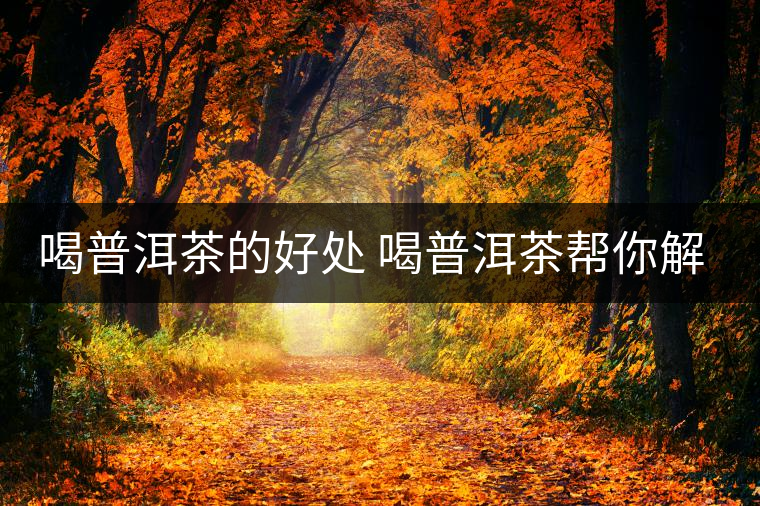 喝普洱茶的好處 喝普洱茶幫你解決四大皮膚問(wèn)題