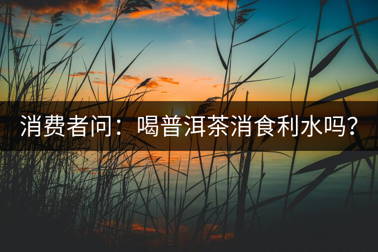 消費(fèi)者問：喝普洱茶消食利水嗎？