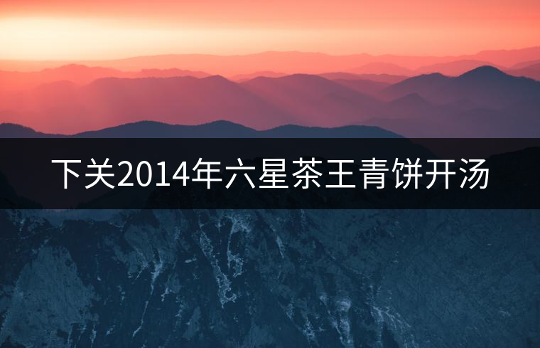 下關2014年六星茶王青餅開湯