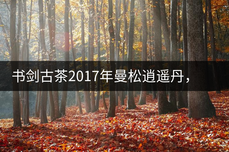 書劍古茶2017年曼松逍遙丹，把逍遙化進(jìn)曼松