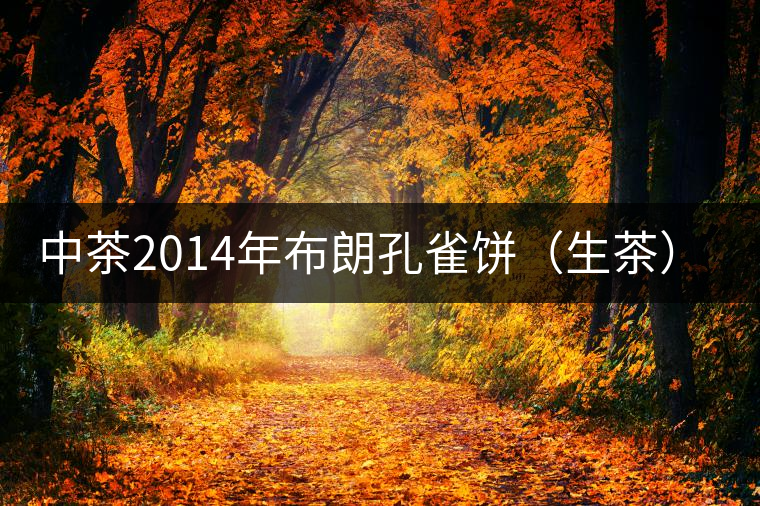 中茶2014年布朗孔雀餅(生茶)開湯 中茶2014年布朗孔雀餅(生茶)開湯