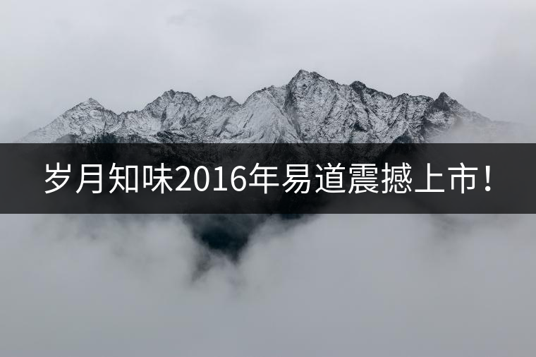 歲月知味2016年易道震撼上市！