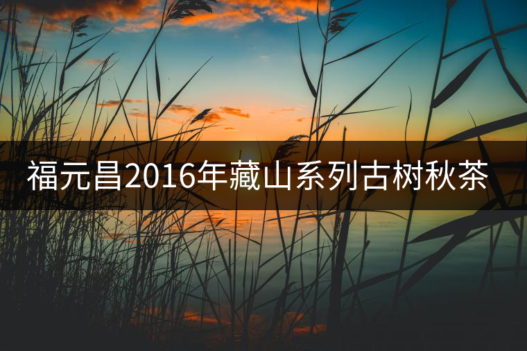 福元昌2016年藏山系列古樹秋茶全部上市！