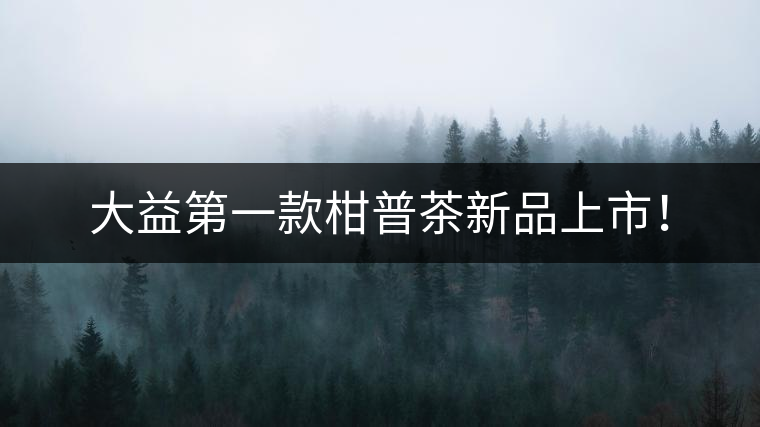 大益第一款柑普茶新品上市！