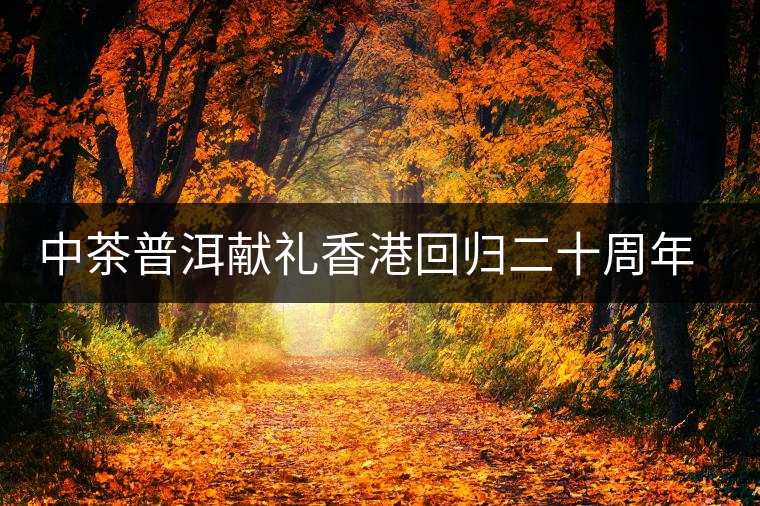 中茶普洱獻禮香港回歸二十周年紀(jì)念餅榮耀問世