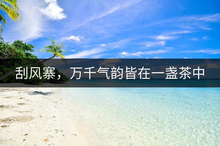 刮風寨，萬千氣韻皆在一盞茶中