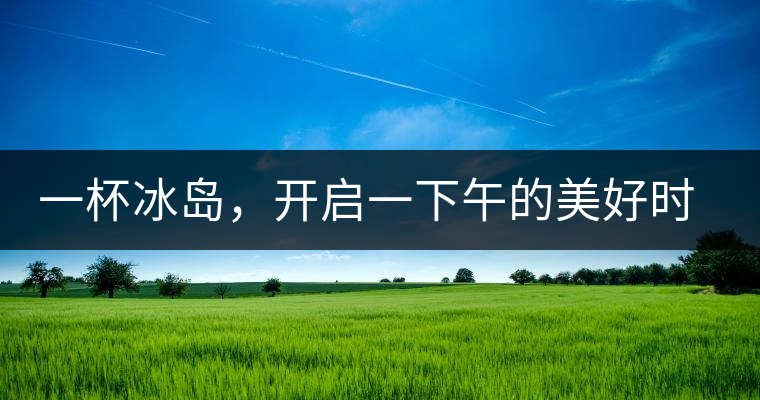 一杯冰島，開啟一下午的美好時(shí)光