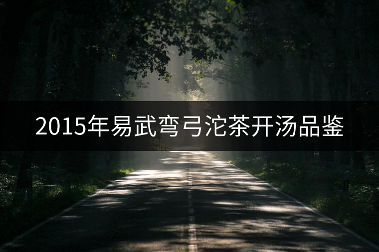 2015年易武彎弓沱茶開(kāi)湯品鑒