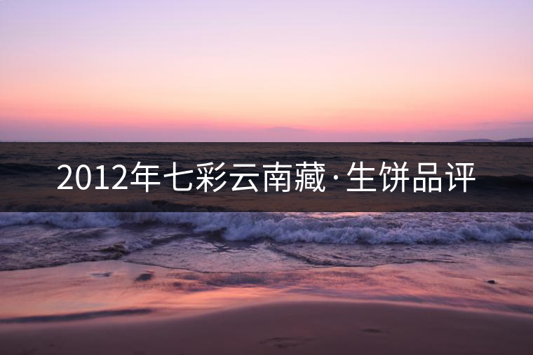 2012年七彩云南藏·生餅品評
