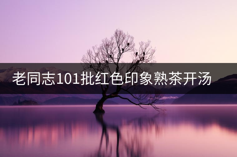 老同志101批紅色印象熟茶開(kāi)湯品鑒