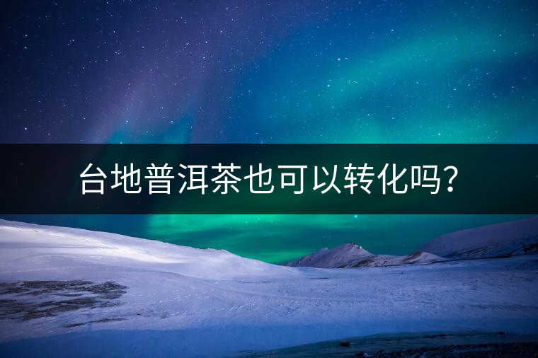 臺(tái)地普洱茶也可以轉(zhuǎn)化嗎？