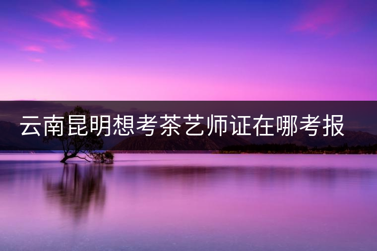 云南昆明想考茶藝師證在哪考報名及考試時間，哪個學(xué)校好？