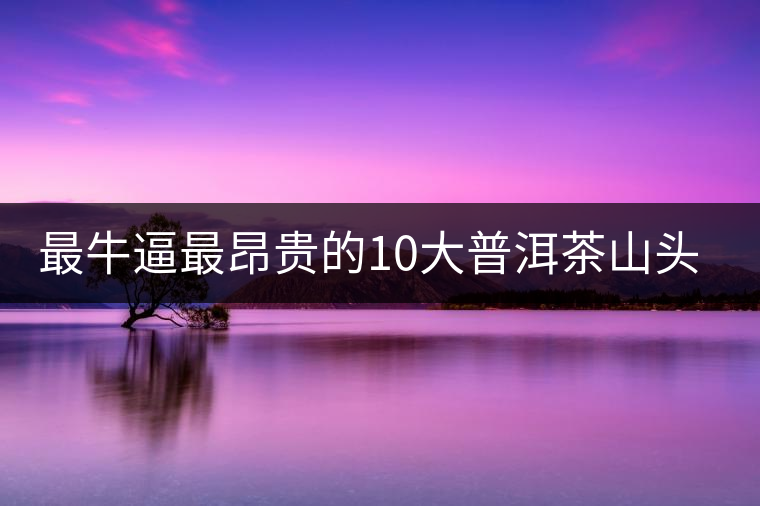 最牛逼最昂貴的10大普洱茶山頭，你造嗎？