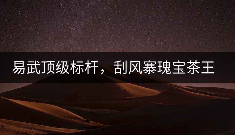 易武頂級(jí)標(biāo)桿，刮風(fēng)寨瑰寶茶王樹古樹茶