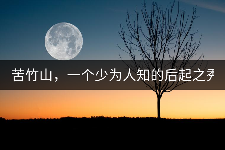 苦竹山，一個少為人知的后起之秀！