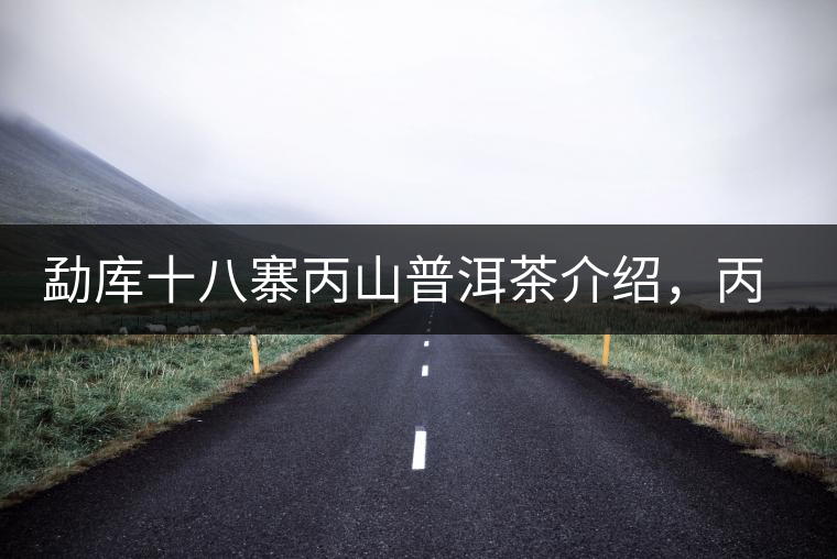 勐庫十八寨丙山普洱茶介紹，丙山古樹茶口感特點