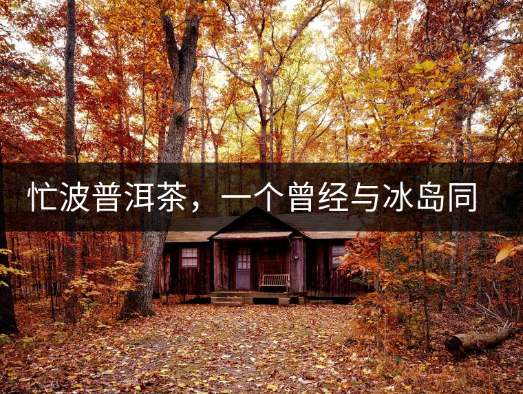 忙波普洱茶，一個(gè)曾經(jīng)與冰島同樣有名的地方