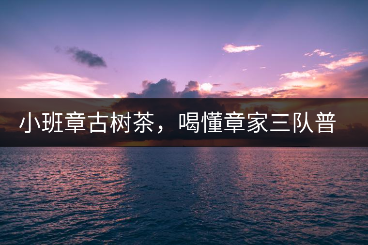 小班章古樹茶，喝懂章家三隊(duì)普洱茶