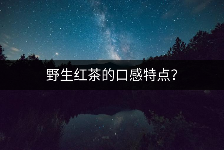 野生紅茶的口感特點？
