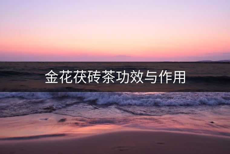 金花茯磚茶功效與作用